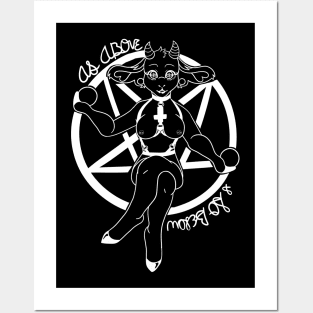 Beautiful Baphomet (White) Posters and Art